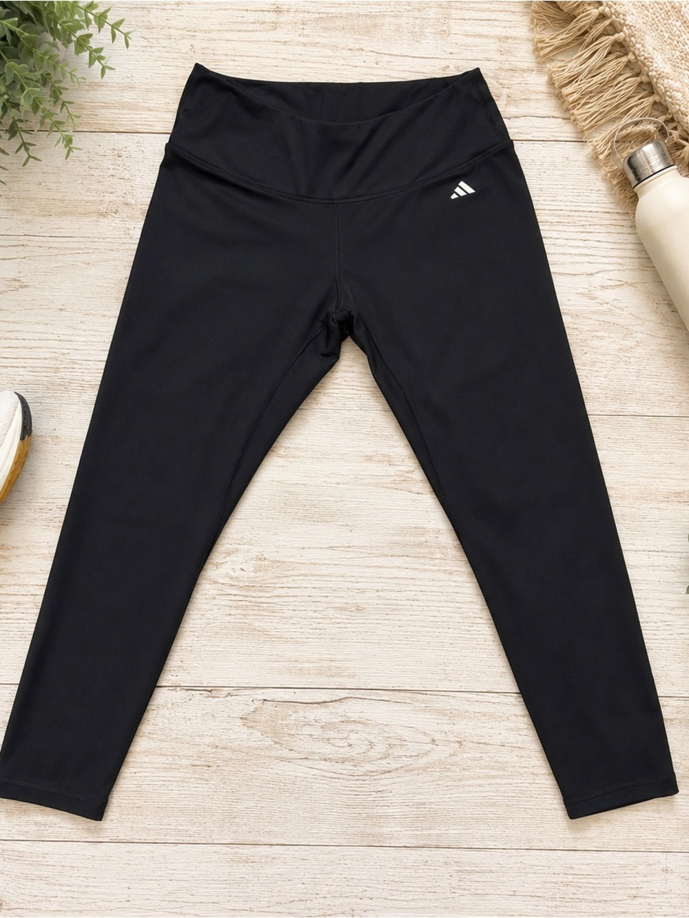 Adidas Aeroready High Rise Black Cropped Leggings Women's 2X Plus Size